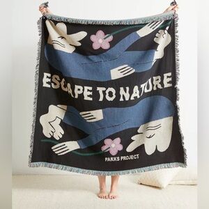 Parks Project UO Exclusive Escape To Nature Throw Blanket, NWT